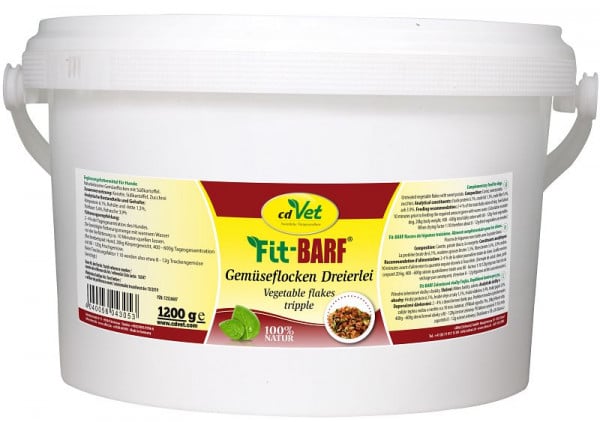 cdVet Fit-BARF Gemüseflocken Dreierlei 1,2 kg, 4305