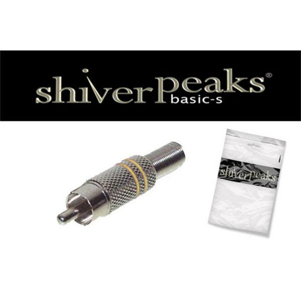 shiverpeaks BASIC-S, Cinchstecker Metall 6mm, gelb, BS52000-Y