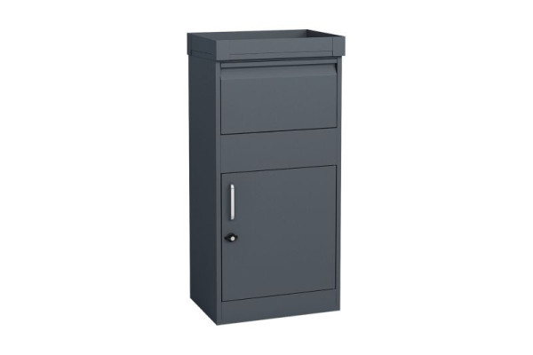 Westmann Stahl Paketbox Piet, Anthrazit, 50x37x105 cm, WMHXXPB003