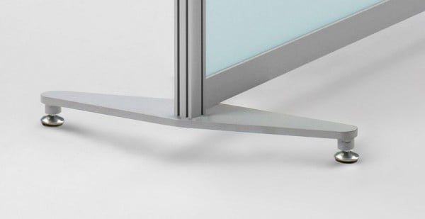 BST Designaufstellfüße, Paar (2), Metall silber -Stellfüße-, 450x80x80, SCREEN FSS