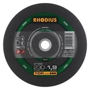 Rhodius TOPline XT66 Extradünne Trennscheibe, Durchmesser [mm]: 230, Stärke [mm]: 1.9, Bohrung [mm]: 22.23, VE: 25 Stück, 204622