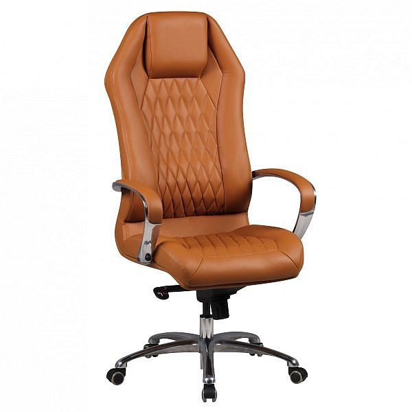 Amstyle Bürostuhl Monterey Echtleder Caramel, SPM1.296