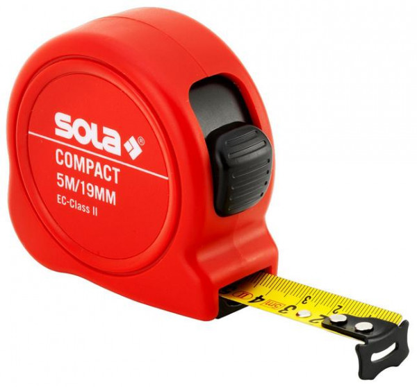 Sola Rollmeter (25 mm) Compact CO 8 m EG-Klasse 2, VE: 12 Stück, 50510801