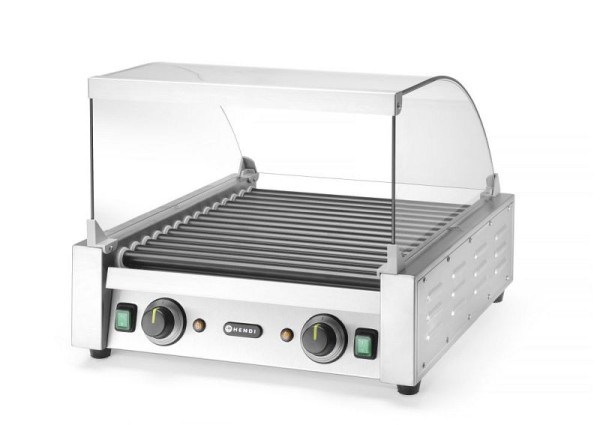 Hendi Glasabdeckung für Rollengrill 268506, Stromverbrauchreduktion, 268551