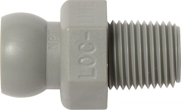 Loc-Line NPT-Anschluß 1/8" grau, VE: 4 Stück, L41405G