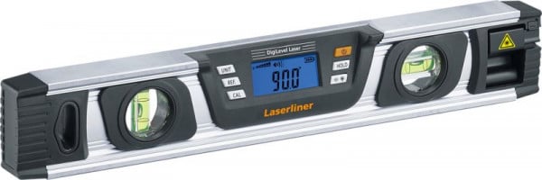 Laserliner DigiLevel-Laser G40 Digitale Elektronik-Wasserwaagen mit grünem Wand-Linien-Laser, VE: 5 Stück, 081.255A