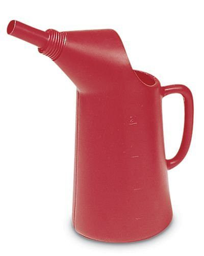 DENIOS Abfüllkanne aus Polyethylen (PE), 2 Liter Volumen, rot, 117409