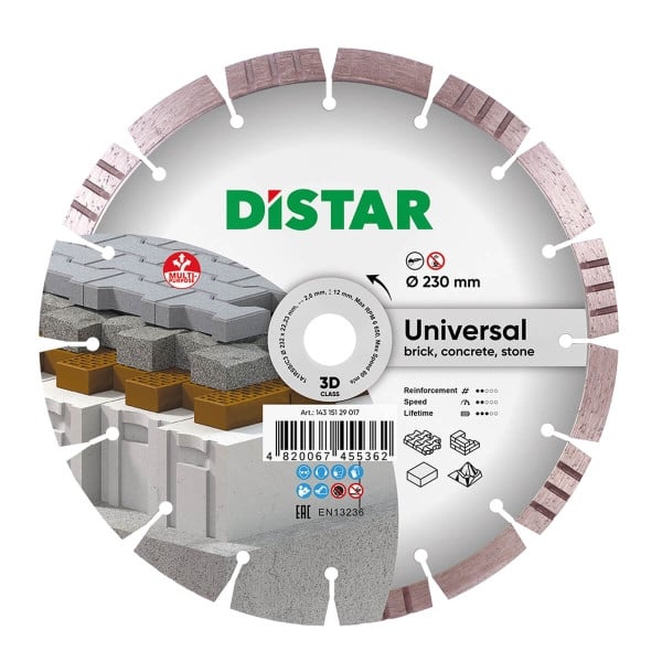 Distar Diamanttrennscheibe 1A1RSS 232 Bestseller Universal, 14315129017