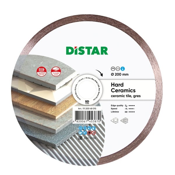 Distar Diamanttrennscheibe 1A1R 200 Hard ceramics, 11120048015