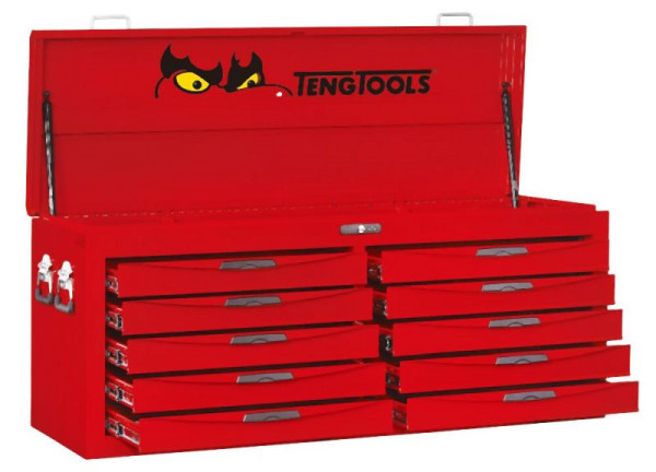 Teng Tools 53"-PRO-Oberkasten, 10 Schubladen, rot, TC810N