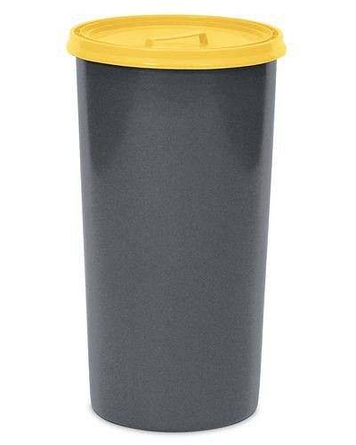 DENIOS Abfallsammelbehälter aus Polyethylen (PE), mit Deckel, 60 l Volumen, anthrazit, 116176