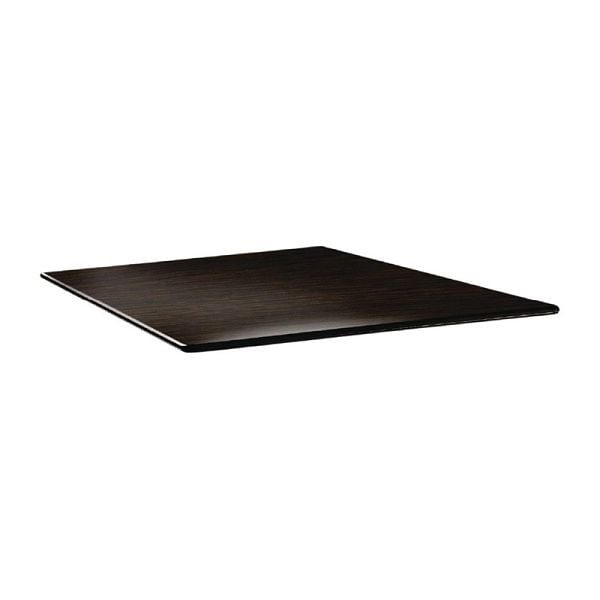 Topalit Smartline quadratische Tischplatte Wenge 80cm, DR978