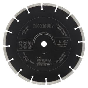 Rhodius PROline LD40 Diamanttrennscheibe, Durchmesser [mm]: 300, Stärke [mm]: 2.5, Bohrung [mm]: 20, 302456