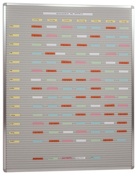 Eichner Einstecktafel, Schienenanzahl: 73, 100 x 130cm, 9080-00120