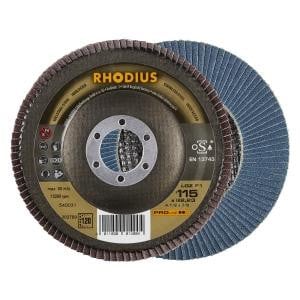 Rhodius PROline LGZ F1 Lamellenschleifscheibe, Durchmesser [mm]: 115, Bohrung [mm]: 22.23, VE: 10 Stück, 202789