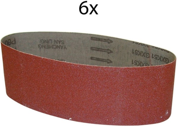 Güde Schleifband 76x533 mm K60 6-teilig, 58304