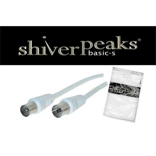 shiverpeaks BASIC-S, Antennenkabel, 100% geschirmt, BZT - CE > 100 dB, weiß, 1,5m, BS80022-128