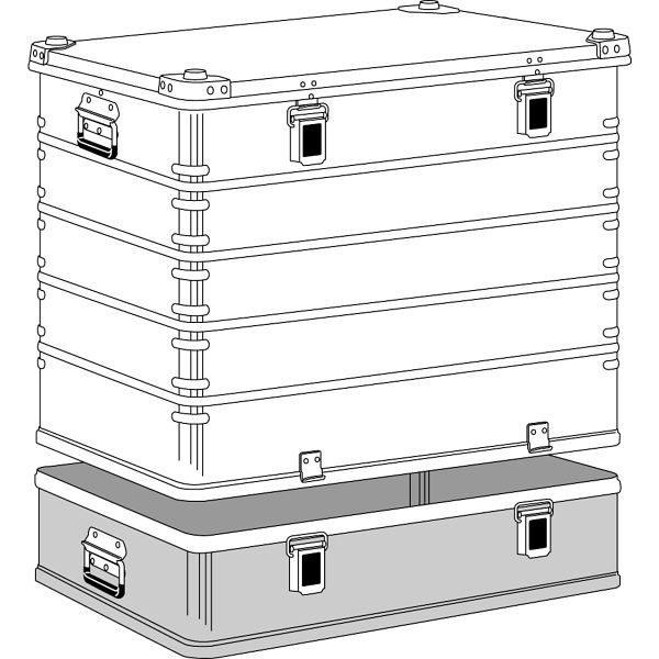 ZARGES Alu-Kiste K470 Plus OT; 750x550x580mm, 40506