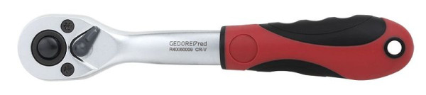 GEDORE red 2K-Umschaltknarre 1/4" gekröpft 145mm RSW10°, 3300159