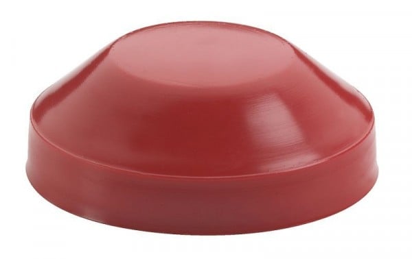 Dörner + Helmer Achskappe aus Kunststoff rot, 20 mm (SB), VE: 6 Stück, 483042