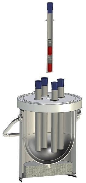 KGW Isotherm Dewar-Transportgefäß Typ 27BE-Bio-V3, 2 l, 1222-V3