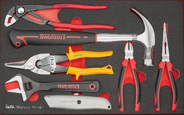 Teng Tools Allgemeines Werkzeug-Set, FOAM3, 7 Teile, TEFMB7