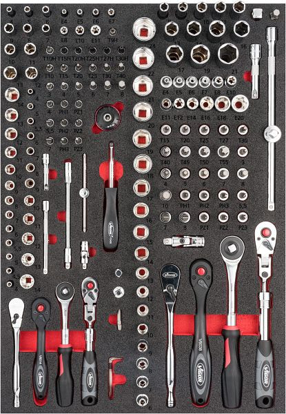 VIGOR Steckschlüssel Satz, Anzahl Werkzeuge: 165, V6821
