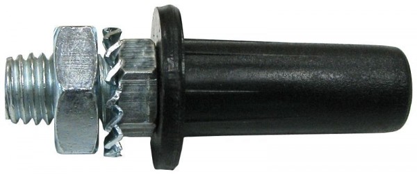 Dörner + Helmer Befestigungsset - 2 x Gewindestift und Rundrohrhülse, Kunststoff 13 mm, VE: 10 Stück, 441740