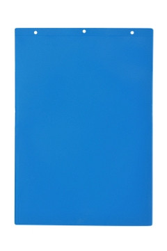 KROG Kennzeichnungstasche mit Aufhängelochung, mit Regenschutzklappe, A4 hoch, blau, 5901049