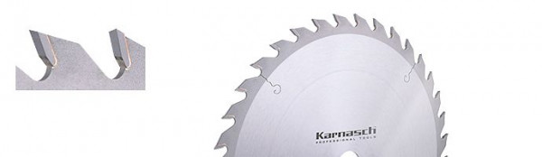 Karnasch Hartmetall-bestücktes Kreissägeblatt, Zuschnitt Sägeblatt - Wechselzahn 400x3,5/2,5x30mm 36 WZ - NL: UNI, 111215400020