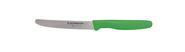 Schneider Universalmesser Welle, 11 cm Griff grün, 260817