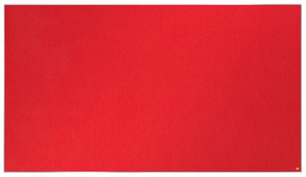 Nobo Impression Pro Filz-Notiztafel Widescreen 85", Farbe: Rot, 1915423