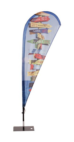 Showdown Displays Beachflag Glasfaser Wind/Tropfen-Form Large, BFF-L