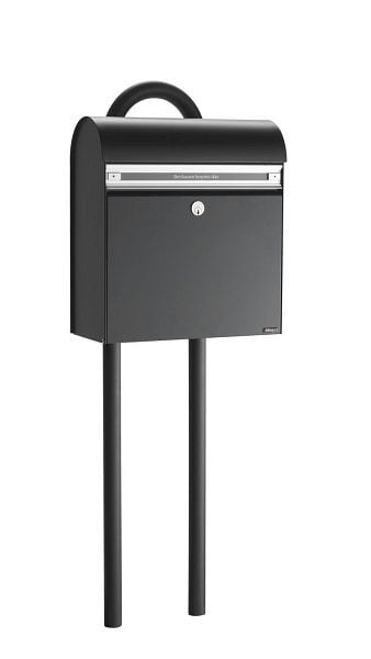 Allux Briefkasten Allux KS200 Schwarz, F47204