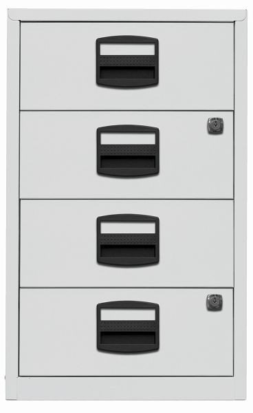 Bisley Beistellschrank PFA, 4 Universalschubladen, lichtgrau, PFA4S645