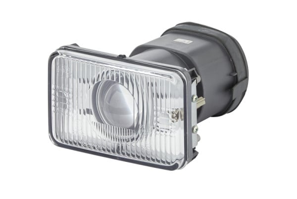 HELLA Halogen/DE-Scheinwerfereinsatz, Hauptscheinwerfer, 12V, rechteckig, Einbau, ECE-R8/E1 7402/ECE-R7/E1 21690, glasklar, Male, rechts, 1BL 005 380-041