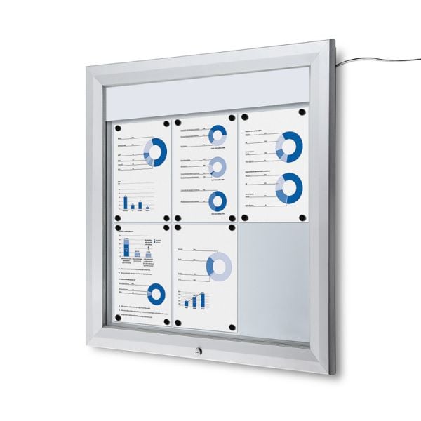 Showdown Displays Schaukasten Außen LED (6xA4), SCT6xA4PHLED