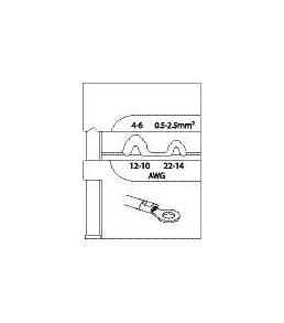 GEDORE Modul-Einsatz für unisolierte Kabelschuhe, 0,5-6, 1830597