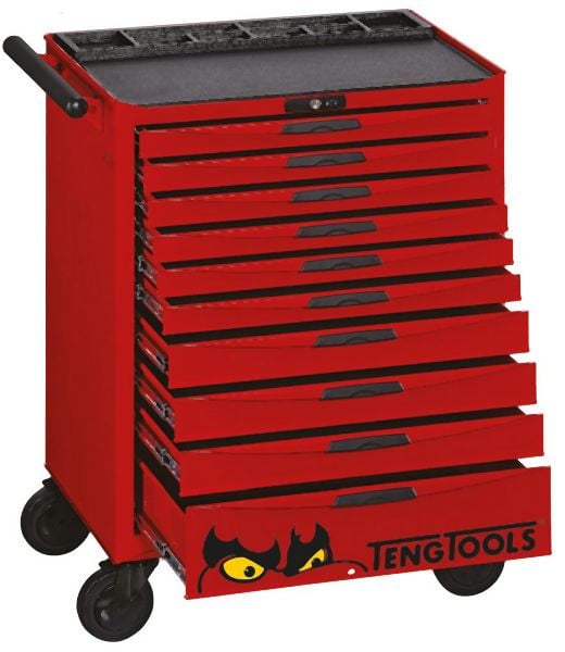 Teng Tools 26"-PRO-Schrank, 10 Schubladen, rot, TCW810N