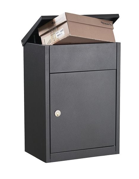 Allux Paketbriefkasten Allux 500 Anthrazit mit Ruko-Schloss, F54507