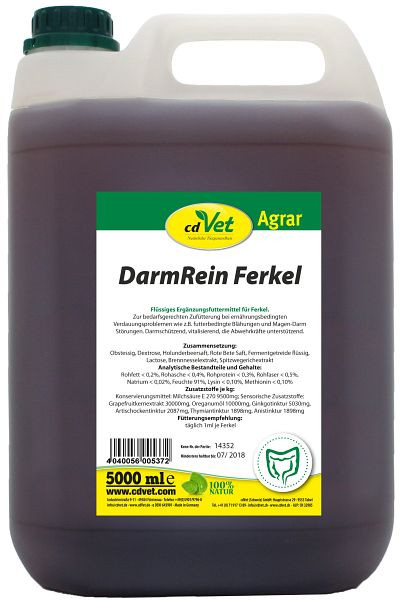 cdVet DarmRein Ferkel 5 Liter, 537