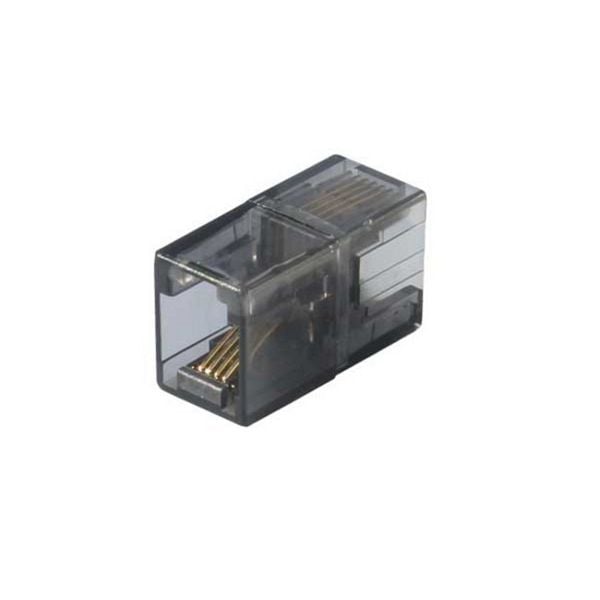 shiverpeaks BASIC-S, Modular-IN-line Adapter-Verbinder - RJ11 Kupplung - RJ11 Kupplung, 6/4 - 6/4, 1:1 belegt, ungeschirmt-MINI, BS71220-MINI