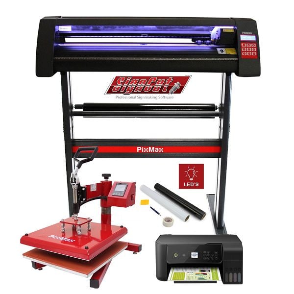 PixMax 38 cm Schwingpresse & LED Schneideplotter Starterset, 27190