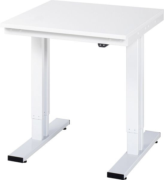 RAU Werktisch Serie adlatus 300 (elektrisch höhenverstellbar), EGB-Melamin-Platte, 750x720-1120x800 mm, 08-WT-075-080-ME