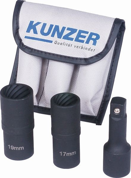 Kunzer Schraubenausdreher-Satz, 3-teilig, 7FSL03, 4260174662152