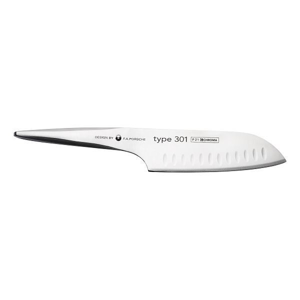 CHROMA Type 301 - Design by F.A. Porsche Santoku mit Kulle, 17,8 cm, P21