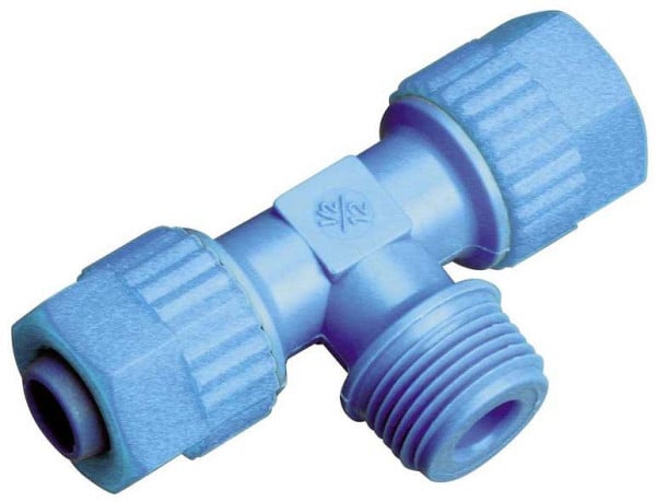 timmer A-TEk-6/4-1/8-PP, T-Einschraubverschraubung - konisch, Polypropylene, VE: 10 Stück, 01010532