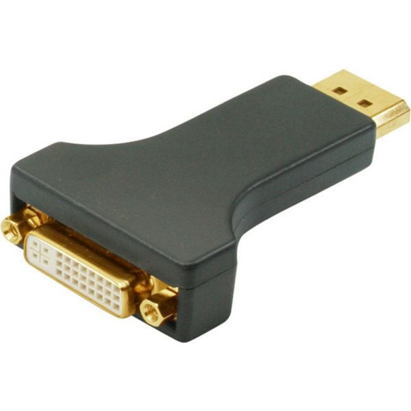 shiverpeaks BASIC-S, Adapter, Displayport-Stecker auf DVI-Kupplung (24+1), vergoldete Kontakte, BS77402