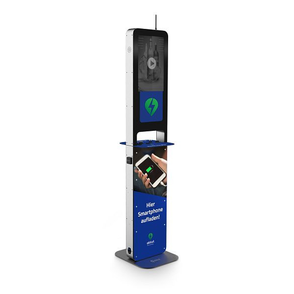 akkut PILLAR SCREEN Charging Kiosk, Ladestation, AK0019