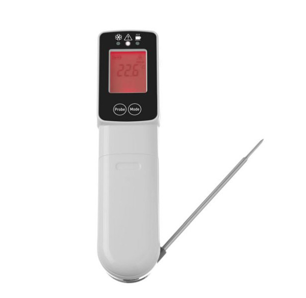 Hendi Infrarot-Thermometer mit Sonde, Edelstahl, 271254